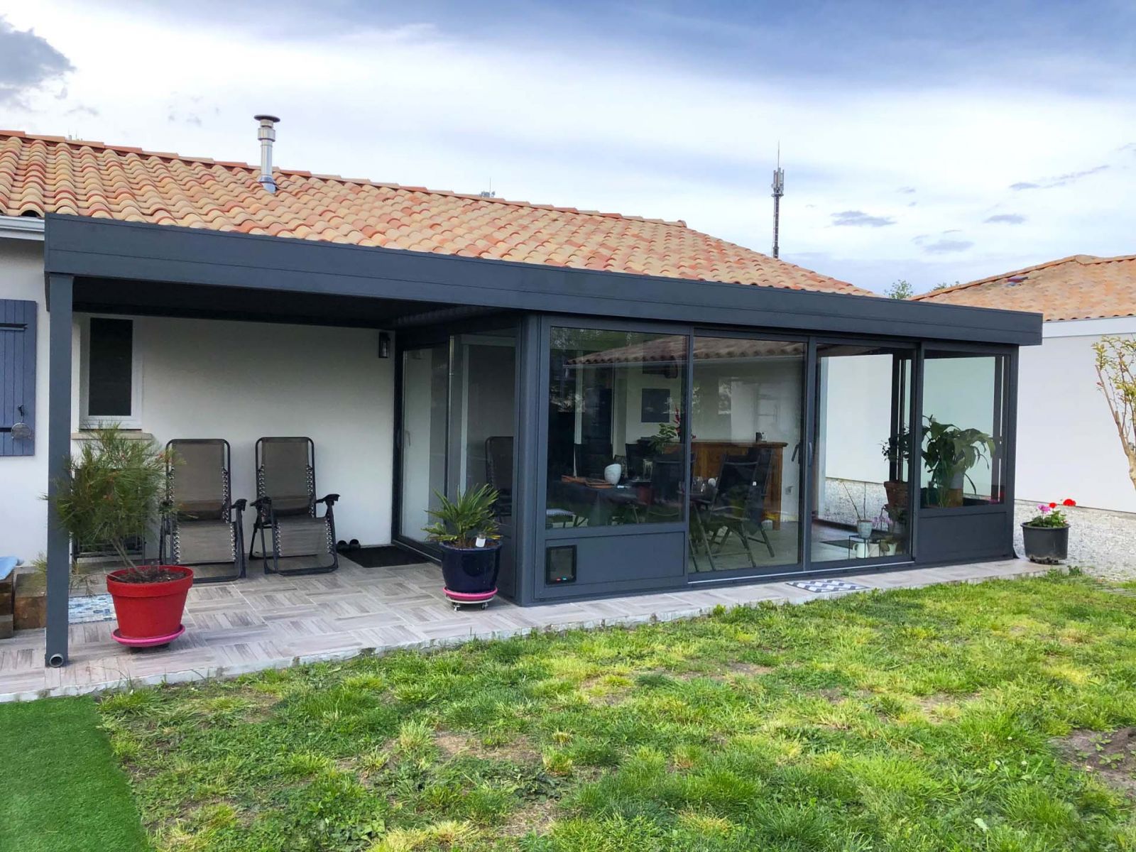 Pergola Adossée en Aluminium VERANCO - Devis Gratuit